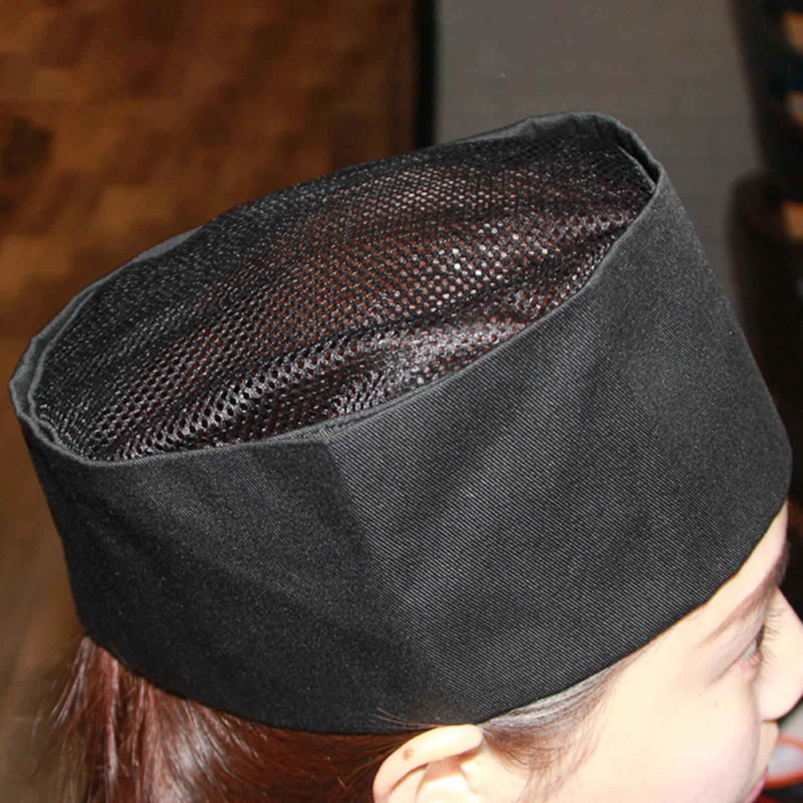 Chef Hat Solid Color Decorative Restaurant Kitchen Cooking Bakery Hat