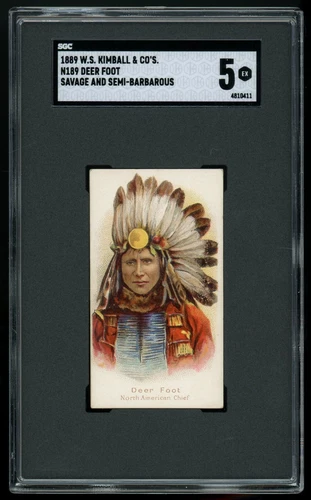 1889 N189 Kimball Savage & Semi-Barbarous "Deer Foot" SGC 5 EX #4810411