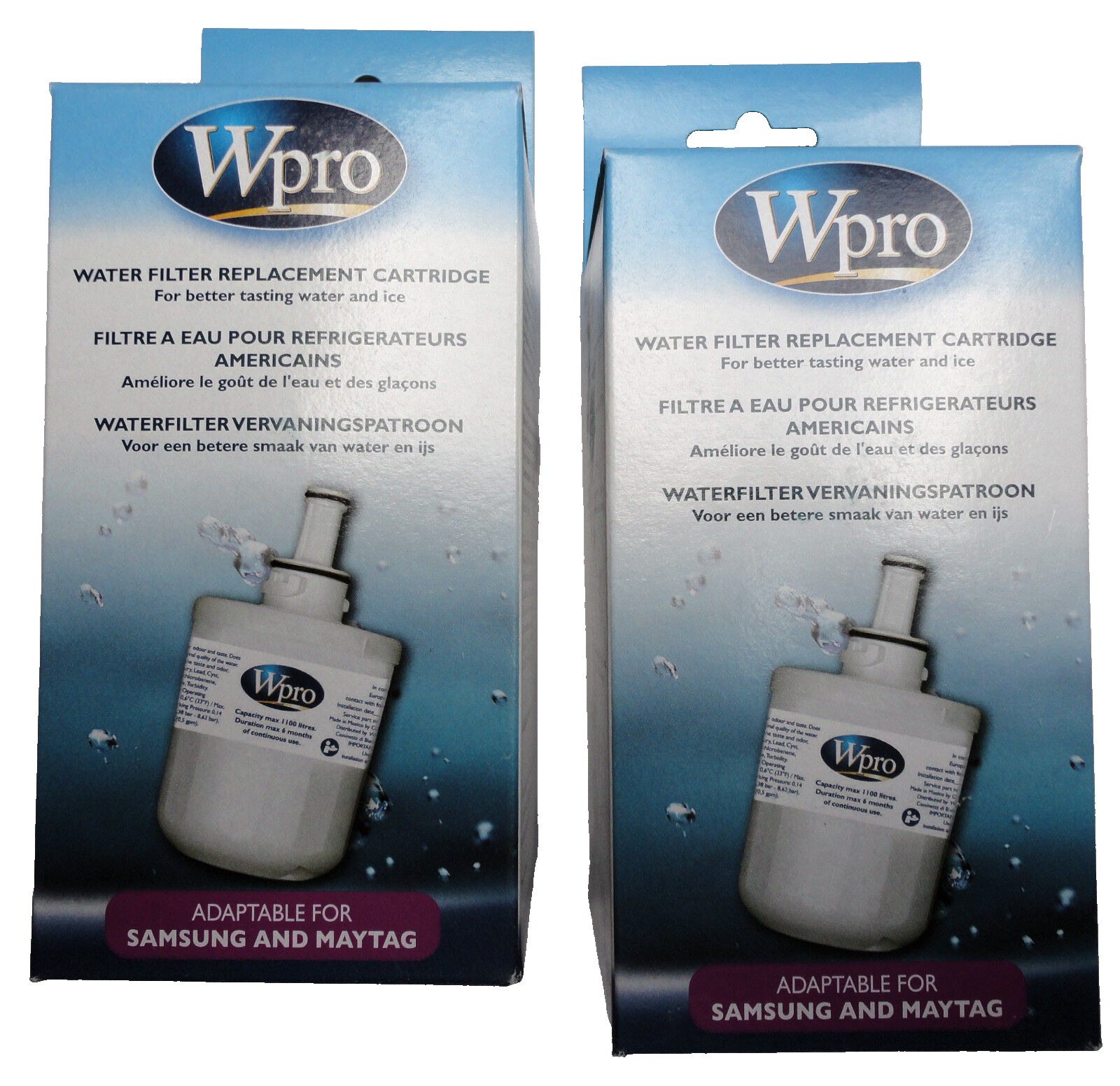 GENUINE Wpro Water Filter for Samsung American Style Fridge Freezers C00375294 - Image 8