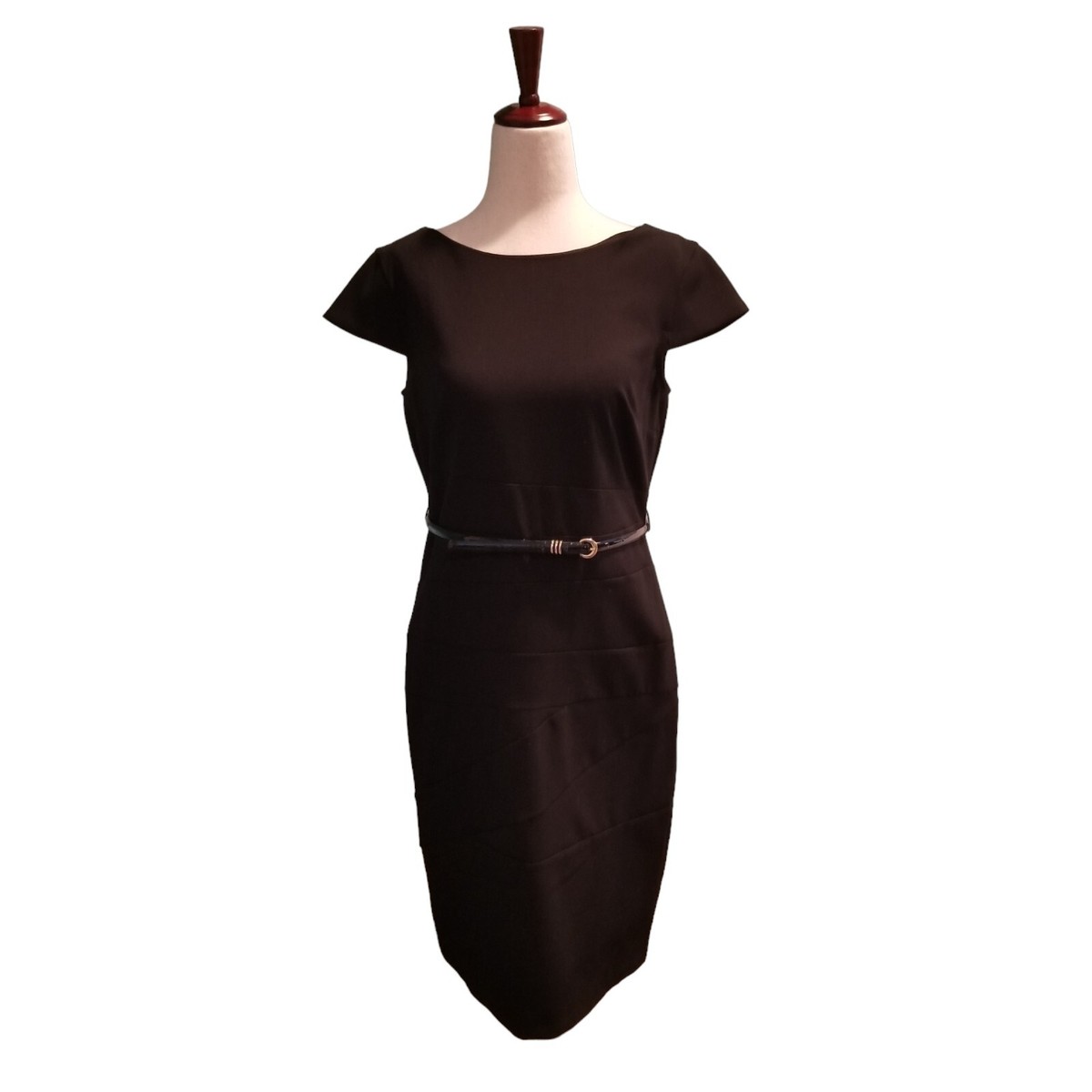 classic belted dress Savoy Classic Belted Shirt Dress in Camel Twill Beige / XL