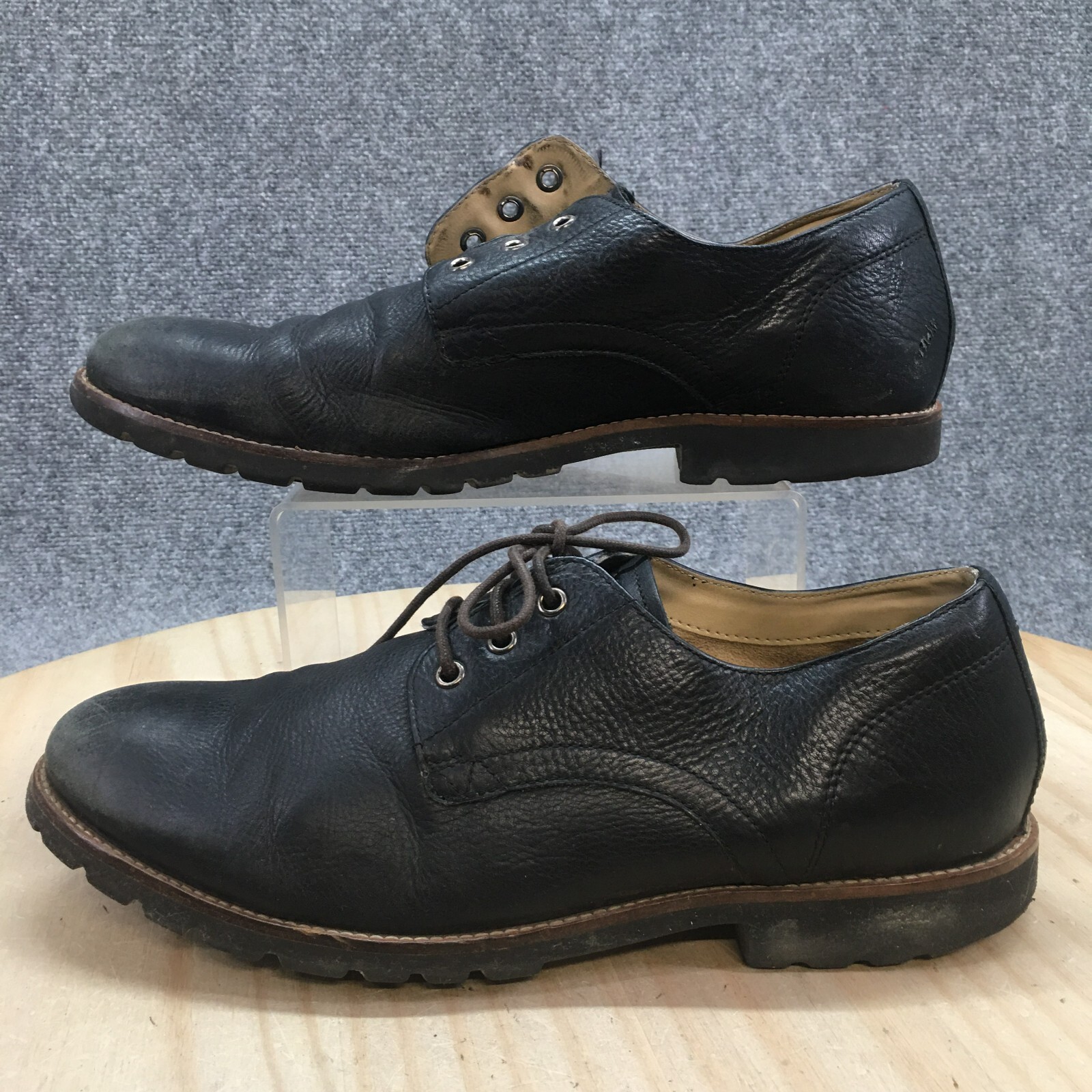 SAOLA Scarpe eleganti Rockport da uomo 10 5 M Adiprene Oxford in pelle nera punta piatta V76484