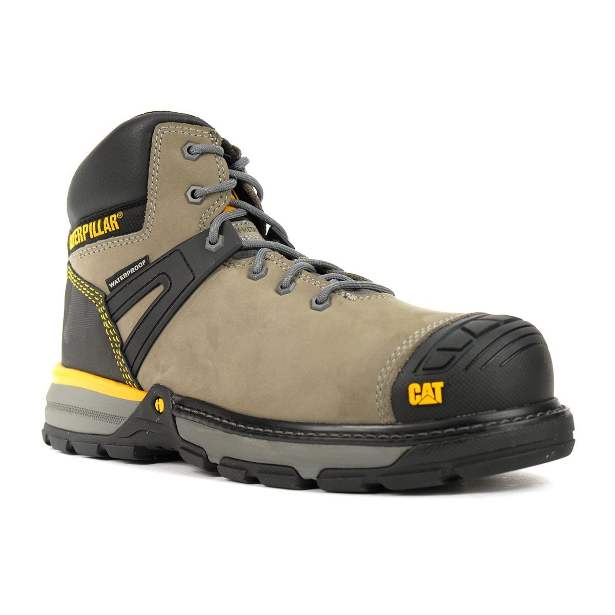 Caterpillar Men's Excavator Superlite WP CT Pewter Work