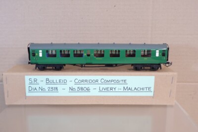 COMET MODELS KIT BUILT SOUTHERN SR BULLEID COMPOSITE CORRIDOR COACH 5806 om