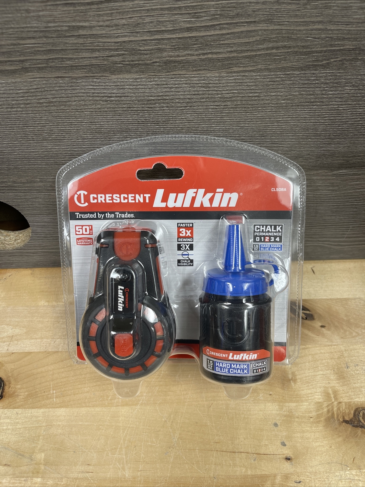 Crescent Lufkin 50-ft Chalk Reel CL50BA Brand New