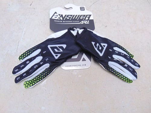 Answer Racing A21 AR1 Swish Gloves Black/Green/White / MD / 445761 - Picture 2 of 3