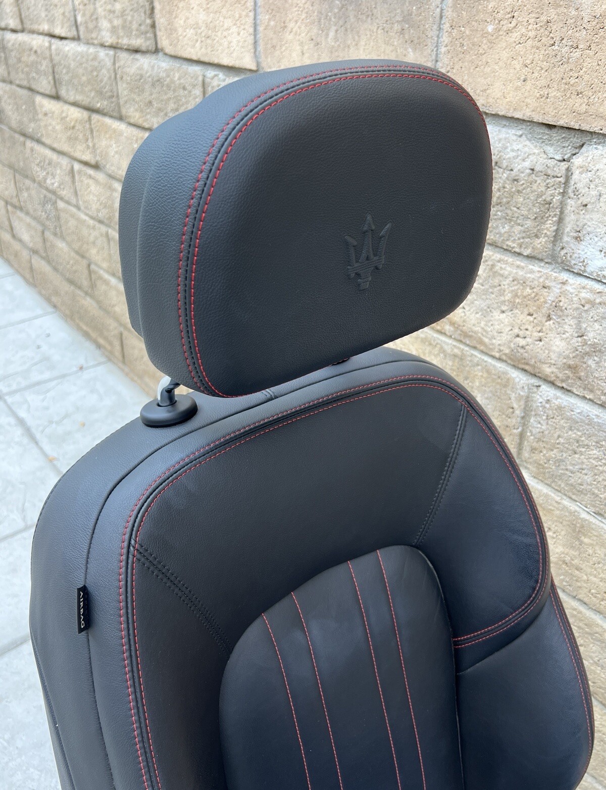 2017 - 2020 MASERATI GHIBLI Front Seats PAIR Leather w/ RED Stitching OEM