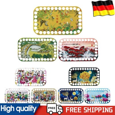 3pcs Plastic Yarn Organizer 34-Hole Efficient Cross Stitch Thread Finishing Tool