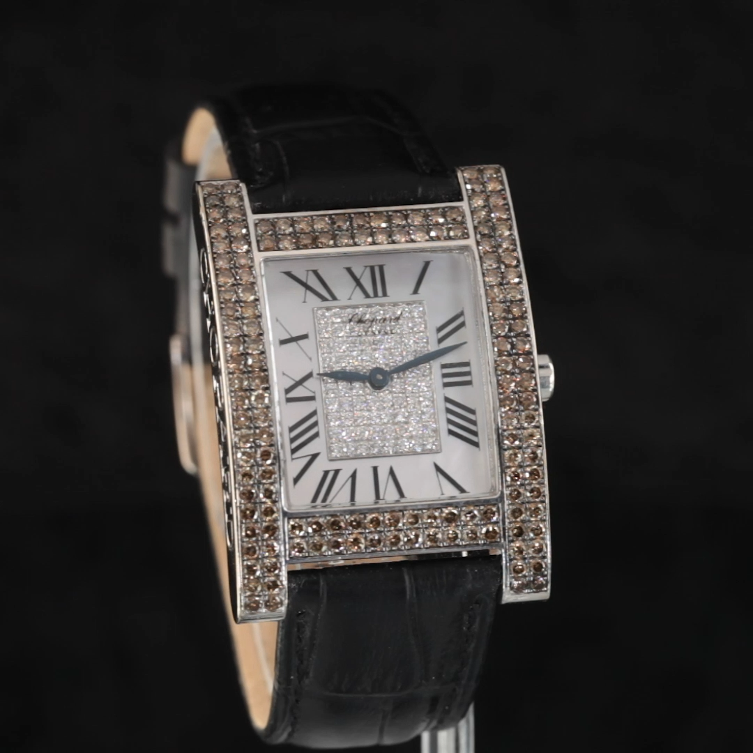 Chopard Your Hour Ladies Quartz 18k White Gold Diamond MoP Watch
