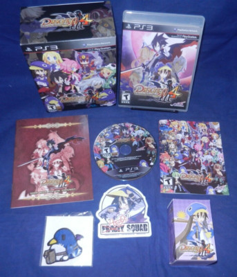 PS3; Disgaea 4 Promise Forgotten Premium ED, Sealed Figure,Disc LN, Prinny Patch