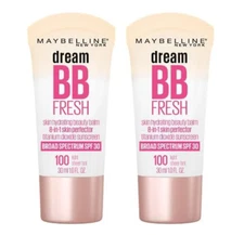 Pack of 2 - Maybelline  New York Dream Fresh BB Cream #100 Light Sheer tint