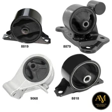 Engine & Transmission Mount Set 4PCS for Mitsubishi Mirage 02-99 1.5L