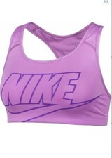 NIKE Swoosh Black Sports Bra Medium Support DN4207 Women's Size S/M/L/XL- SI