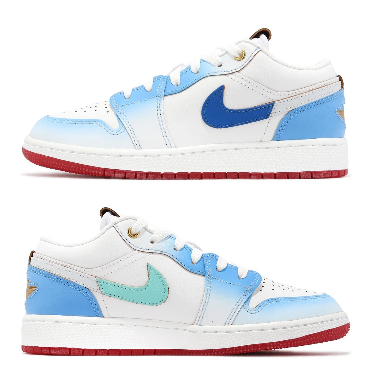 Nike Air Jordan 1 Low SE GS AJ1 Blue Gradient Kids Youth Casual