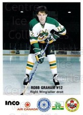 1987-88 Sudbury Wolves Police #13 Robb Graham