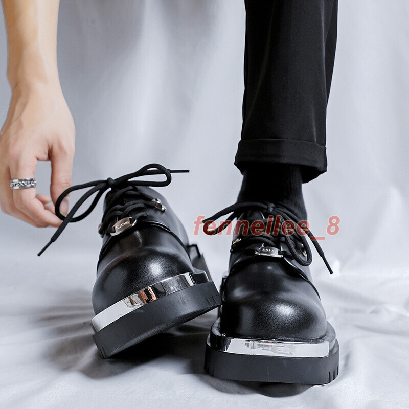 SAOLA Scarpe derby uomo primavera eleganti formali metallo punta tonda business lavoro ufficio