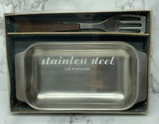 Danish MCM Pickle Dish And Server Set 18/8 Stainless Steel