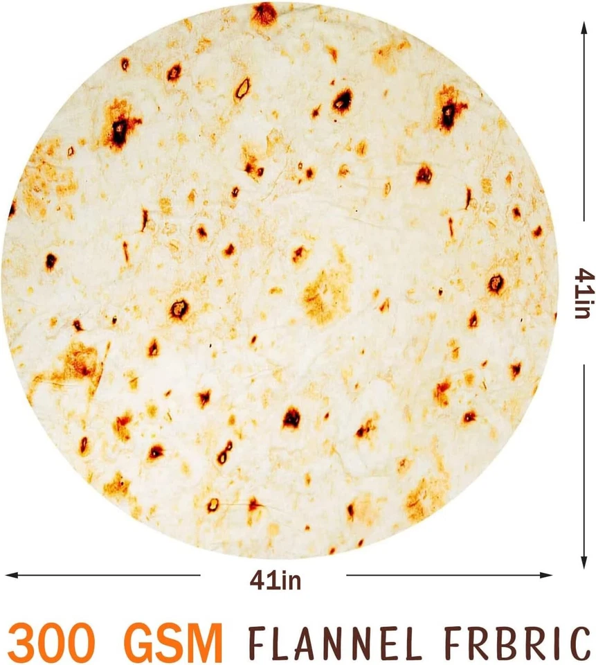 Cobertor Tortilla Burrito para crianças coisas úteis para bebês engraçadas (41 polegadas) - Imagem 4 de 4