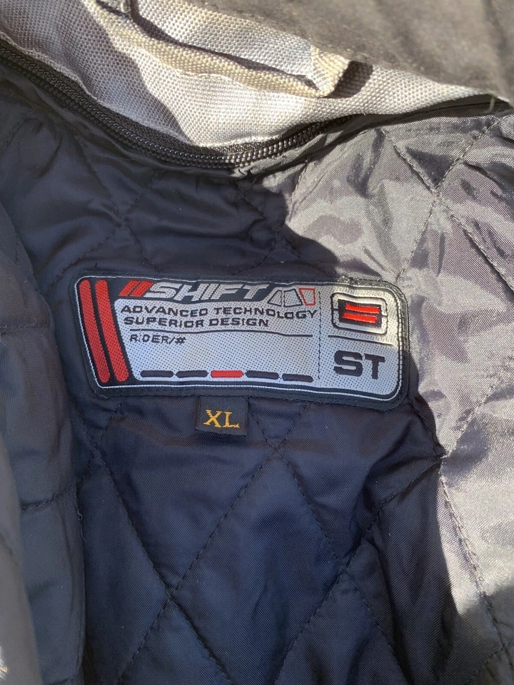 Chaqueta gris camuflada Cordura de cuero de calle XL forrada por cambio genuina Foto 4 de 4