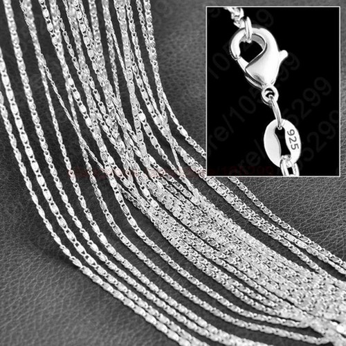 Jewelry 925 Silver Chain Flat 