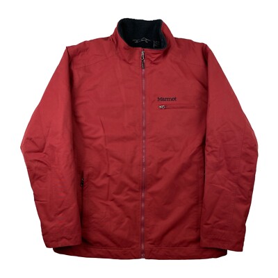 Marmot Jacket Mens XL Red Insulated SoftShell Full Zip Heavy