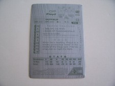 2005 TOPPS TOTAL BASEBALL PRINTING PRESS PLATE CLIFF FLOYD #ed 1/1 BLACK
