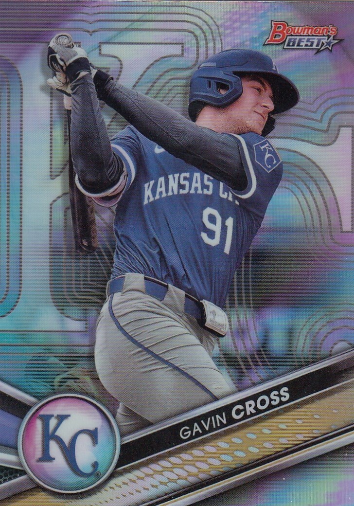 GAVIN CROSS BOWMAN'S BEST ROOKIE RC PROSEPCTS REFRACTOR ROYALS #5 2022 22