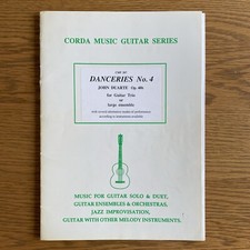 Corda Music Guitar Series danceries No. 4 John Duarte Op 40b guitar trio