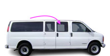 Fits: 1996-2002 Chevy Express Van Front Left Door Window Glass-Stationary/Dark