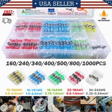 340/1000PCS Auto Wire Repair Solderstick Heat Shrink Seal Butt Solder Connectors