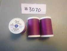 Coats  Clark Dual Duty XP All Purpose Thread 250 yard, 3 spools Fuchsia 3070