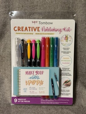 New! Tombow Creative Notetaking Kit, 9 piece pen & marker set