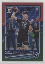 2020 Panini Donruss Rookie Optic Preview Red & Green Prizm Cole McDonald e9p