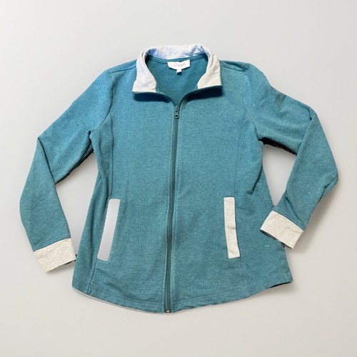 T by Talbots Woman’s Size P Petite Zip Up Sweater Jacket