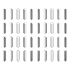 70Pcs 2.5mm x 10mm Dowel Pins, 304 Stainless Steel Round Head Pin, Silver