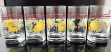 Corelle Corning Abundance Set Of 5  6 Oz. Juice Glasses Retired 2012