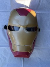 2019 Plastic Iron Man Flip Up Mask Good Preowned Condition Collectible