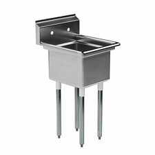 20 in. x 22 in. Stainless Steel One Compartment Sink with 14 in. x 16 in. Bowl