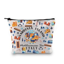 Zuo Bao Sardinia Lovers Cosmetic Bag Sardinia Souvenirs Gift Sardinia Italy S...