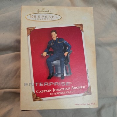 Hallmark Keepsake Ornament Star Trek Enterprise Captain Jonathan Archer 2003 NIB
