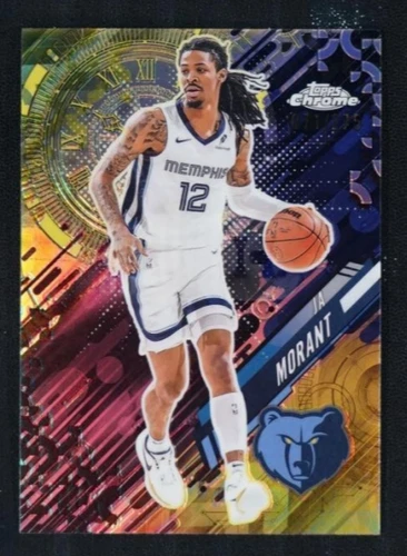 2025 Topps Chrome Ja Morant Refractors Yellow (RAW)