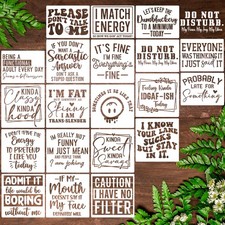 Sarcastic Stencils for Crafts Reusable 6 Funny Stencil Sarcastic Stencils for P