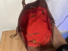 Dooney & Bourke Nylon Shopper Tote (BROWN) 