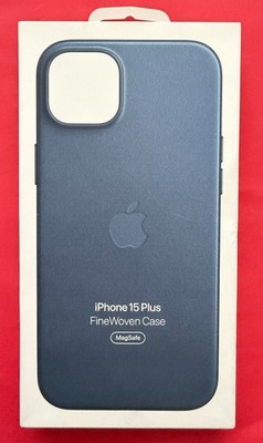 Origina Apple Feingewebe Case MagSafe iPhone 15 Plus Blau MT4D3ZM/A Sturmblau