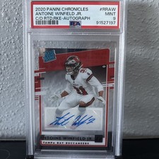 2020 Panini Chronicles Antoine Winfield Jr Rated Rookie Auto PSA9 🏴‍☠️🏈
