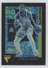 2020-21 Panini Flux Black Shimmer Prizm 1/1 Sterling Brown #66 14rq