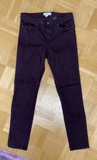 H&M LOGG - Jeans - Slim Fit - Gr. 42 - samtige Oberfläche - Aubergine