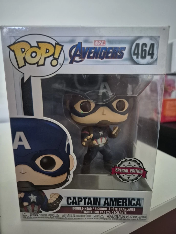 Cabeça bobble Avengers Captain America Pop vinil #464 "edição especial" - Imagem 2 de 4
