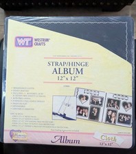 Westrim Crafts, Scrapbooking 12"x12" Strap-Hinge GREEN Cloth Album