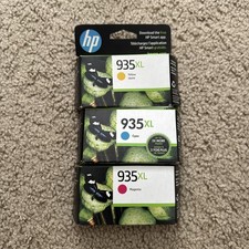 3 Pack Genuine HP 935xl Cyan Yellow Magenta Ink 935 Xl Color Exp 2023-2025