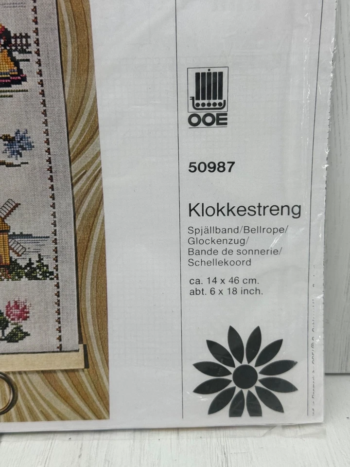 Kit de suspensão de parede OOE Oehlenschläger ponto cruz Klokkestreng puxar sino 50987 - Imagem 2 de 4